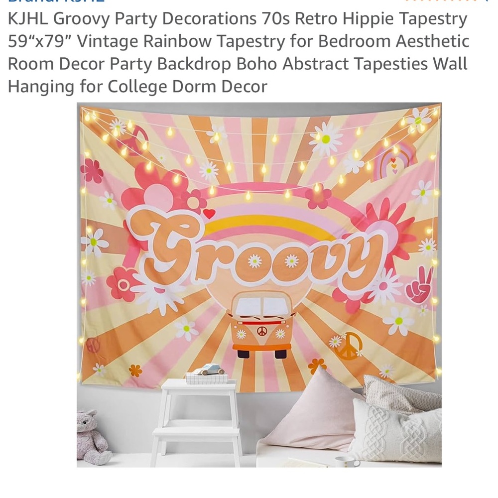 Groovy party decoration